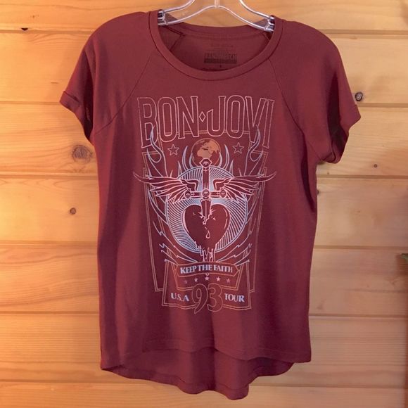 Bon Jovi Keep the Faith “93” Tour Concert Tee BandMerch Size Small - Picture 3 of 7